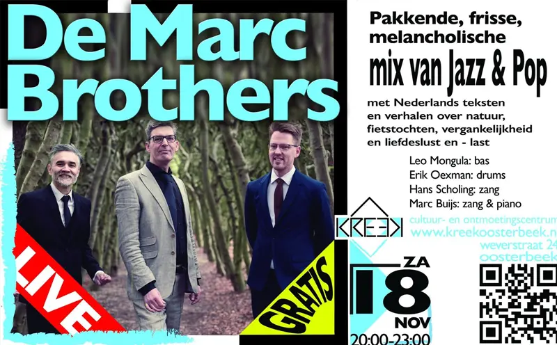 Marc Brothers muziek in de Kreek Oosterbeek